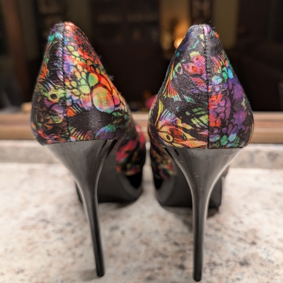 Carlos Santana Destiny Vibrant Multicolor Women's Platform Heels - Picture 4 of 9